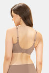 Amante Pure Comfort Cotton Non-Padded Non-Wired Minimizer Bra - Warm Taupe — thumbnail 3